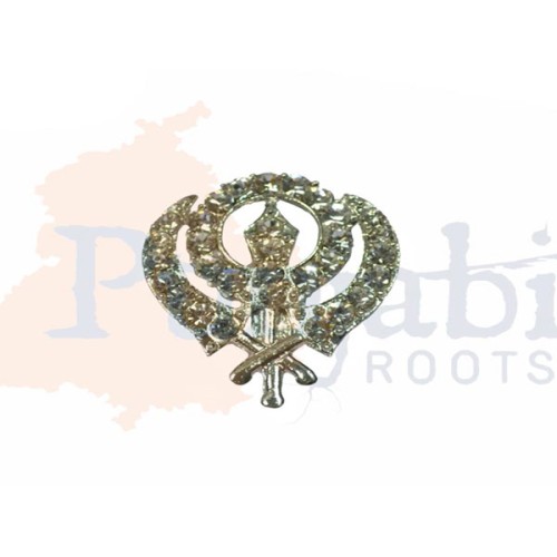 Khanda Badge Silver - Large
