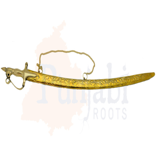 Brass Lion Handle Kirpan