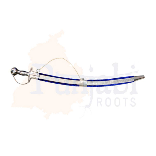 Wedding Kirpan - Blue and Silver