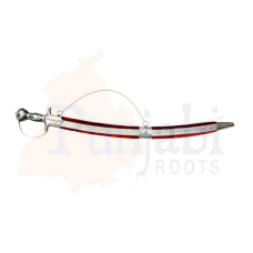 Wedding Kirpan - Red and Silver
