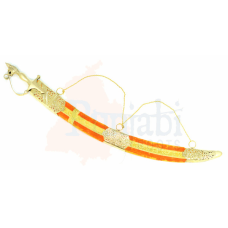 Orange Wedding Kirpan - 3ft