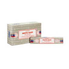 Satya Nag Champa Meditation Series - Incense Agarbatti sticks 15gms - White Sage