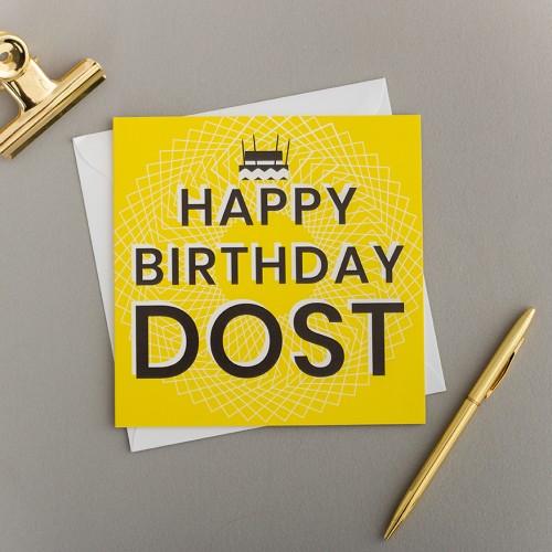 Happy Birthday Dost -Friend Birthday Card