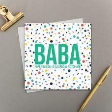 Baba Hope Your Day Is As Special As You Are - Granddad Birthday Card