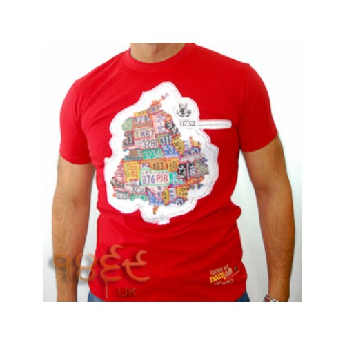 Punjab State T-Shirt - Red