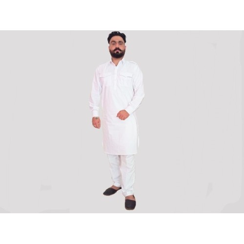 Adult Kurta Pajama - White