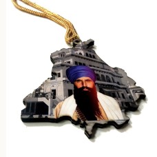 Sant Jarnail Singh Ji Khalsa Bhindrawale 4 - 3D Car Hanging