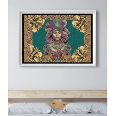 African Jamaican Queen Nanna of the Maroons Colour Art Giclee' Print By Msdre... British Artist