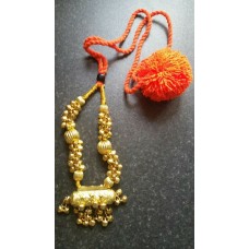 Punjabi folk cultural bhangra gidha kaintha taweet pendant orange necklace y2