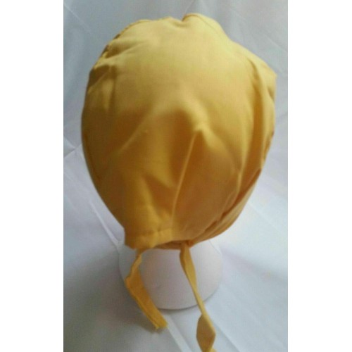 Sikh punjabi yellow kids infants baby patka pathka khanda bandana head wrap gear