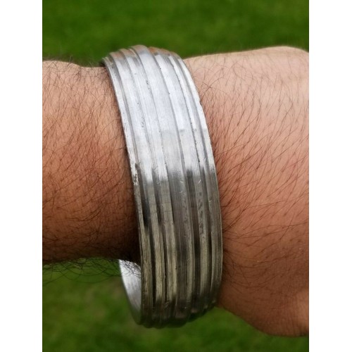 Sarbloh kara smooth flat kada sikh singh kaur punjabi khalsa iron bangle gift i3