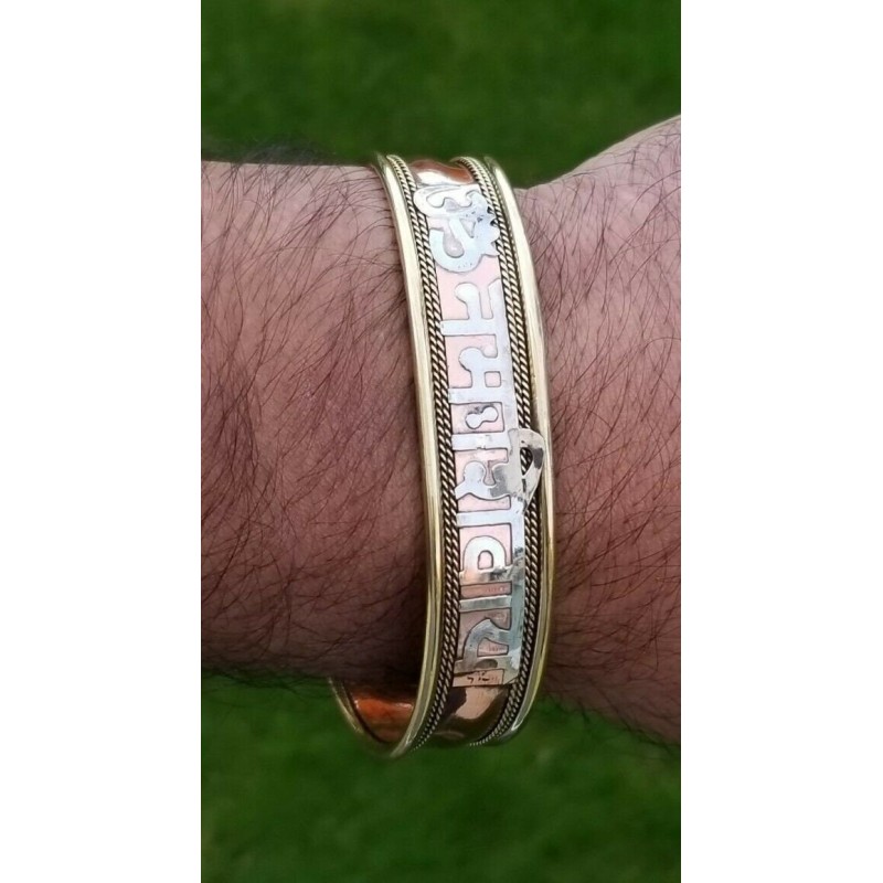 Better Jewelry, Solid .925 Sterling Silver Om Symbol Bangle, 1 piece –  Betterjewelry