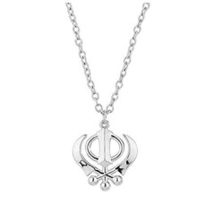 Divinetm pendentif en acier inoxydable pour homme et femme sikh sardar punjabi