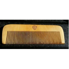 Sikh kanga khalsa singh wooden comb premium quality khanda print wooden comb nna