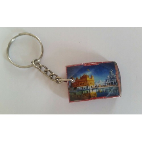 Sikh golden temple darbar sahib harimandir key ring punjabi singh key chain gift