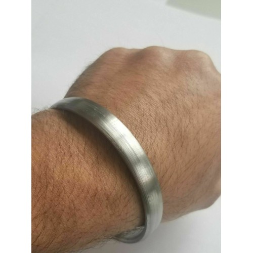 Sarbloh 100% pure iron smooth flat kada sikh singh kaur khalsa kara bangle h9