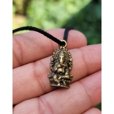 Ganesh Pendant Hindu Power Silver Gold Plated Evil Eye Protection Shield K51 New