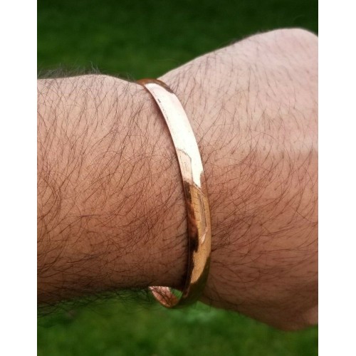 Stunning 100% pure copper punjabi hindu sikh singh khalsa smooth healing kara q6