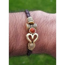 Om shiva bracelet kara hindu kada trishul trident rudraksha bead shiv bangle i7