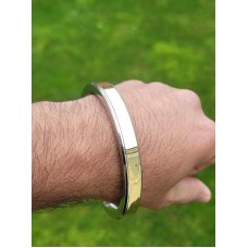 Prem dhillon kada stainless steel brass smooth plain sikh flat kara bangle j7a