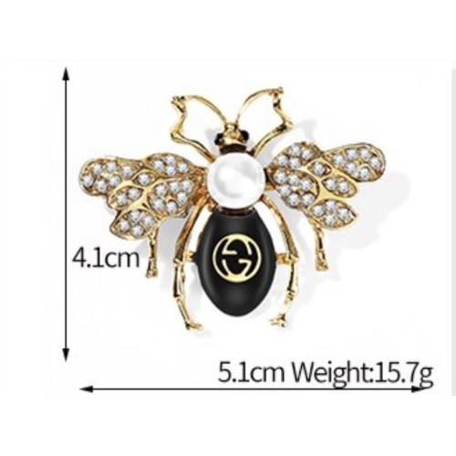 Honey Bee brooch Vintage Look Gold plated Retro Queen Celebrity Princess Pin New