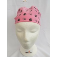 Sikh Hindu Pink bandana Head Wrap Gear Rumal Handkerchief Gift Black Khandas