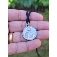 Ek Onkar Guru Nanak Ji Pendant Sikh Silver Plated in black thread Necklace LL1