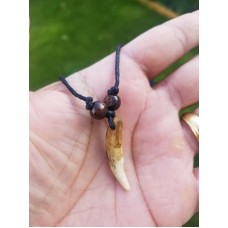 Authentic wolf tooth pendant tribal evil eye nazar protection witcher necklace w