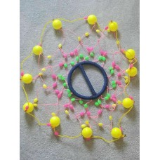 Punjabi sikh singh kaur khalsa small gatka chakkar with plastic colourful balls