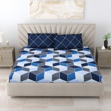 Dream Beddings AZURITE Fitted Sheet and Duvet Cover