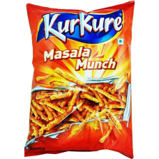 Kurkure Masala Munch Sharing Snack - Authentic South Asian Flavor, 80g, Vegetarian & Halal
