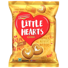 Britannia Little Heart Biscuits | Classic Melt In Your Mouth | 75g | Vegetarian