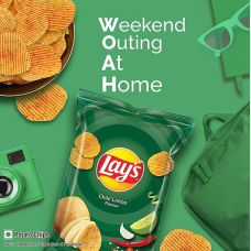 Lays Crisps - Chilli Lemon Flavour | 50g | Vegetarian