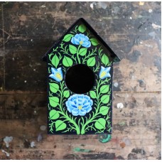Birdhouse Nesting Box Hand Painted 'Hansel and Gretel', Bird Feeder, Hand Made Bird House, Nesting Box