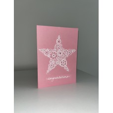 Hand Drawn Star Mandala Greeting Card