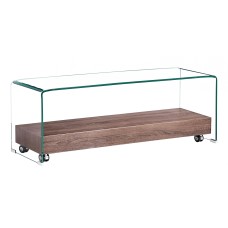 Angola Clear TV Unit with Shelf