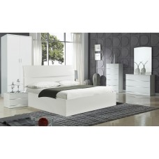 Arden/Widney White High Gloss Dresser 3 Drawers