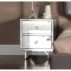 Ashbourne Bedside Mirrored 2 Drawer