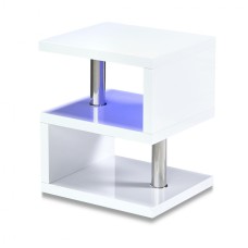 Astana LED Occcasional Table White High Gloss