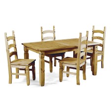 Corona Dining Set with 4 Chairs