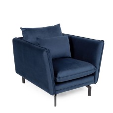 Elford Fabric Sofa 1S Navy