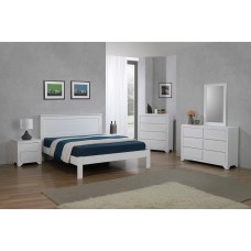 Etna 4 Foot Bed White