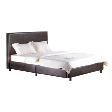 Fusion PU King Size Bed Brown