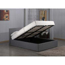 Fusion Fabric Storage King Size Bed Grey