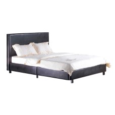 Fusion PU Single Bed Black