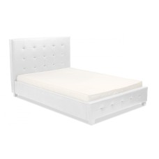 Lattice PU Double Bed White