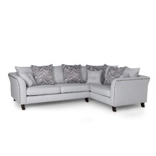 Linton Fabric Corner Sofa Grey