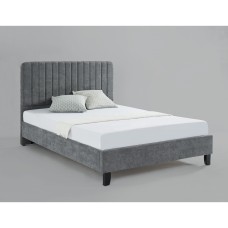 Livingstone Fabric Double Bed Grey
