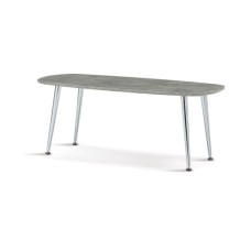 Lynx Coffee Table Stone Effect & Chrome