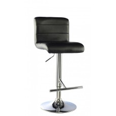 Molly Bar Stool PU Chrome & Black (2s)